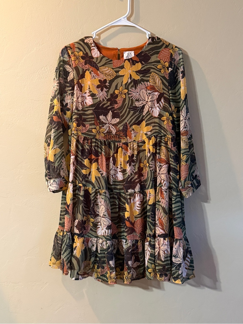 Anthropologie dRa Botanical Tiered Dress